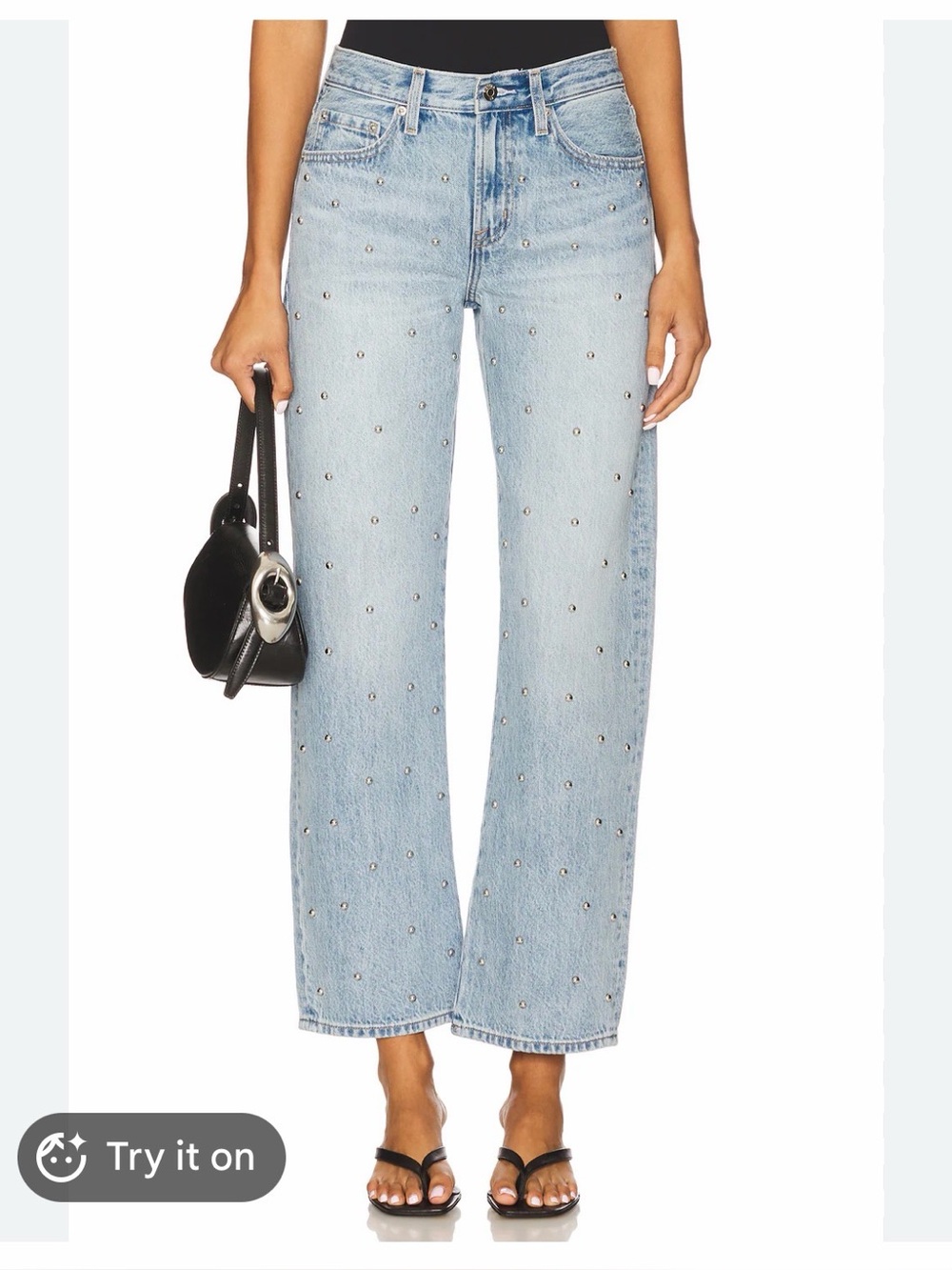 PISTOLA Lexi Mid rise bowed straight jeans in Aries